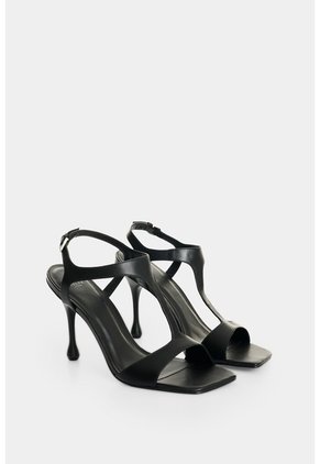 Sandalia Tacón En Cuero Para Mujer Encore 2.0 Sandalia Tacón En Cuero Para Mujer Encore 2.0 Negro 35 VÉLEZ