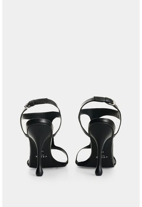 Sandalia Tacón En Cuero Para Mujer Encore 2.0 Sandalia Tacón En Cuero Para Mujer Encore 2.0 Negro 35 VÉLEZ