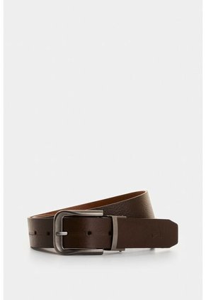 Cinturón Doble Faz Ravello De Cuero Para Hombre Hexagonal Cinturón Doble Faz Ravello De Cuero Para Hombre Hexagonal Cafe 34 VÉLEZ