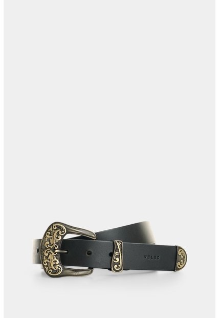 Cinturón Unifaz En Cuero Para Mujer Cattia Cinturón Unifaz En Cuero Para Mujer Cattia Negro L VÉLEZ