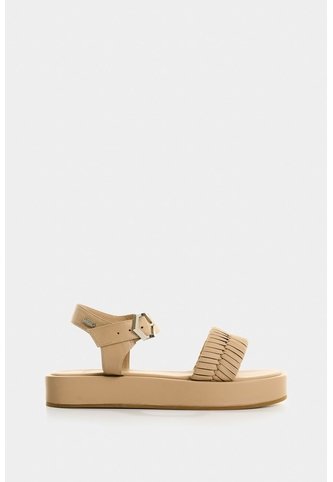 Sandalia Plataforma De Cuero Para Mujer Eos Sandalia Plataforma De Cuero Para Mujer Eos Arena 39 VÉLEZ Vélez