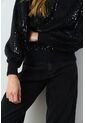 Sweater Tejido Oversized Para Mujer Nácar Sweater Tejido Oversized Para Mujer Nácar Negro L VÉLEZ de Vélez