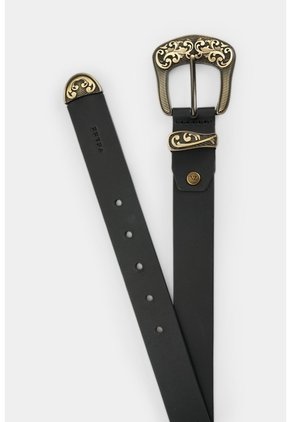 Cinturón Unifaz En Cuero Para Mujer Cattia Cinturón Unifaz En Cuero Para Mujer Cattia Negro L VÉLEZ