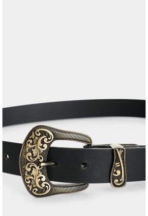 Cinturón Unifaz En Cuero Para Mujer Cattia Cinturón Unifaz En Cuero Para Mujer Cattia Negro L VÉLEZ