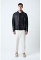 Chaqueta Belmont De Cuero Para Hombre Capucha Y Pechera Chaqueta Belmont De Cuero Para Hombre Capucha Y Pechera Negro L VÉLEZ de Vélez