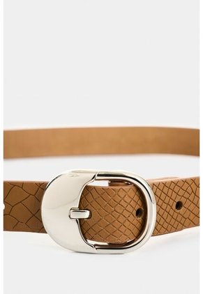 Cinturón Unifaz De Cuero Grabado Para Mujer Nacarina Cinturón Unifaz De Cuero Grabado Para Mujer Nacarina Miel XL VÉLEZ