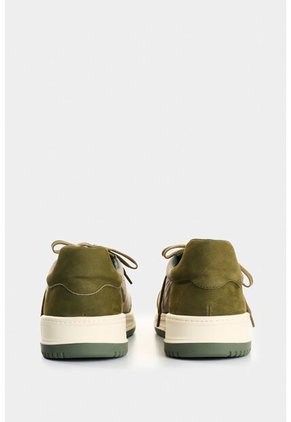 Tenis De Cuero Y Textil Para Hombre Gael Tenis De Cuero Y Textil Para Hombre Gael Verde Oliva 46 VÉLEZ