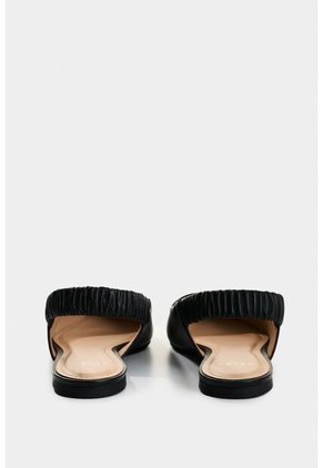 Baleta Ocaso De Cuero Para Mujer Puntera Metálica Baleta Ocaso De Cuero Para Mujer Puntera Metálica Negro 35 VÉLEZ