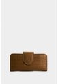 Billetera Porta Chequera Extravaganza De Cuero Para Mujer Grabado Billetera Porta Chequera Extravaganza De Cuero Para Mujer Grabado Miel VÉLEZ de Vélez