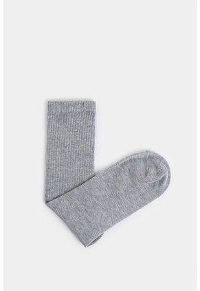 Calcetines Media Pierna Acanalado Para Hombre Diseño Deportivo Calcetines Media Pierna Acanalado Para Hombre Diseño Deportivo Gris XS VÉLEZ