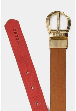 Cinturón Doble Faz Jaspe De Cuero Para Mujer Básico Atemporal Cinturón Doble Faz Jaspe De Cuero Para Mujer Básico Atemporal Miel XL VÉLEZ