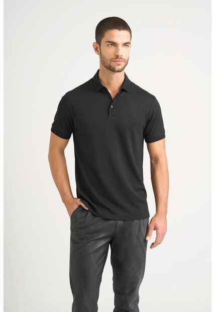 Polo Lucca Manga Corta Para Hombre Texturizada Polo Lucca Manga Corta Para Hombre Texturizada Negro L VÉLEZ