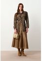 Chaqueta Parka En Gamuza Envejecida Para Mujer Lumbre Chaqueta Parka En Gamuza Envejecida Para Mujer Lumbre Verde Oliva M VÉLEZ de Vélez