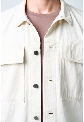 Sobrecamisa Modica Para Hombre Oversized Sobrecamisa Modica Para Hombre Oversized Crema M VÉLEZ