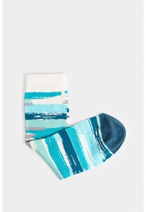 Calcetines Media Pierna Grosella De Algodón Diseño Abstracto Calcetines Media Pierna Grosella De Algodón Diseño Abstracto Azul Aguamarina XS VÉLEZ