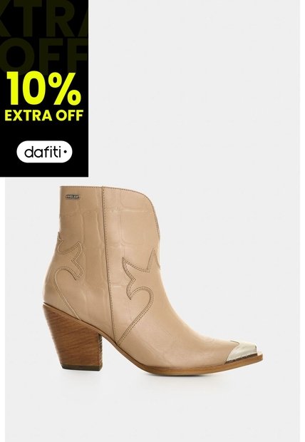 Botines Texano En Cuero Para Mujer Tulum Botines Texano En Cuero Para Mujer Tulum Tabaco 37 VÉLEZ