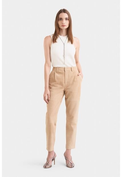 Pantalón Baggy En Gamuza Para Mujer Fit Holgado Pantalón Baggy En Gamuza Para Mujer Fit Holgado Kaky 05 VÉLEZ