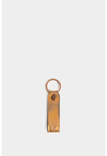 Llavero Glacial De Cuero Acabado Foil Unisex Llavero Glacial De Cuero Acabado Foil Unisex Bronce VÉLEZ