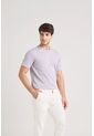 Camiseta Micropima Arizona Para Hombre Semi Ajustada Camiseta Micropima Arizona Para Hombre Semi Ajustada Lila S VÉLEZ de Vélez