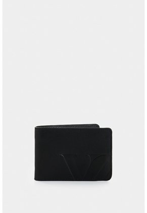 Billetera Alden De Cuero Para Hombre Monogram Billetera Alden De Cuero Para Hombre Monogram Negro VÉLEZ