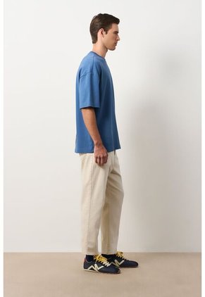 Camiseta Relaxed Fit Para Hombre Camiseta Relaxed Fit Para Hombre Azul L VÉLEZ