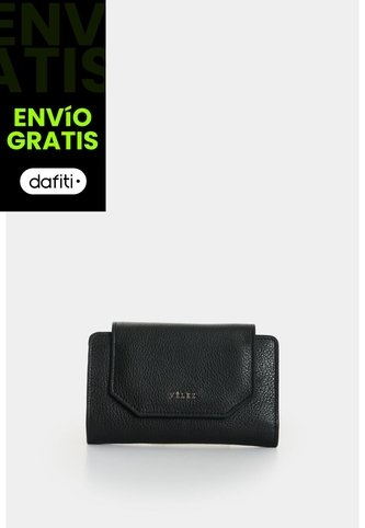 Billetera Bravo En Cuero Para Mujer Billetera Bravo En Cuero Para Mujer Negro VÉLEZ Vélez