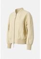 Bomber De Cuero Repujado Para Mujer Sira Bomber De Cuero Repujado Para Mujer Sira Beige M VÉLEZ de Vélez