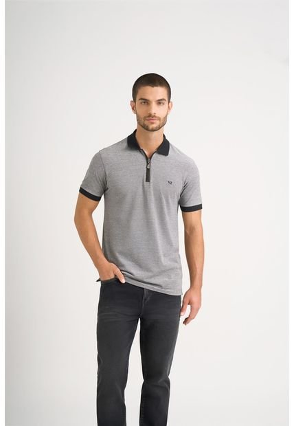 Polo Casual Alma Algodón Para Hombre Cremallera Negro Polo Casual Alma Algodón Para Hombre Cremallera Negro XX Vélez