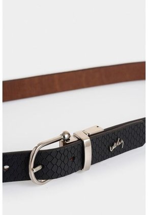 Cinturón Doble Faz Eddiem De Cuero Para Mujer Grabado Combinado Cinturón Doble Faz Eddiem De Cuero Para Mujer Grabado Combinado XL Vélez