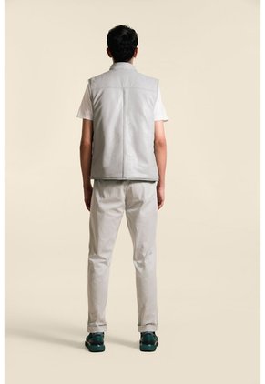 Chaleco Doble Faz Acolchado Para Hombre En Poliéster Y Cuero Chaleco Doble Faz Acolchado Para Hombre En Poliéster Y Cuero Azul Aguamarina L VÉLEZ
