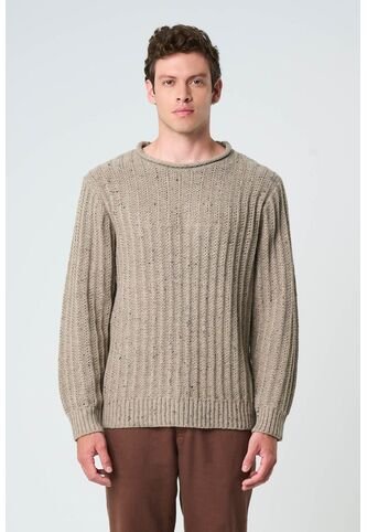 Sweater Selva Tejido Para Hombre Cuello Bandeja Sweater Selva Tejido Para Hombre Cuello Bandeja Tabaco M VÉLEZ Vélez