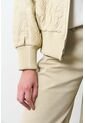 Bomber De Cuero Repujado Para Mujer Sira Bomber De Cuero Repujado Para Mujer Sira Beige M VÉLEZ de Vélez