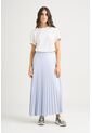 Falda Plisada Alma Para Mujer Tejido De Punto Falda Plisada Alma Para Mujer Tejido De Punto Azul Claro 06 Vélez de Vélez