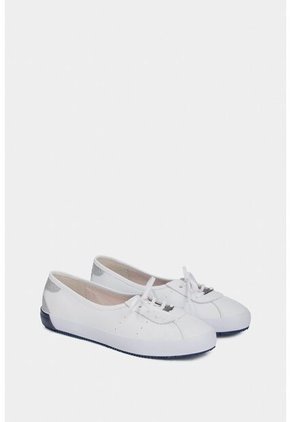 Tenis Planos Atenas De Cuero Para Mujer Casual Tenis Planos Atenas De Cuero Para Mujer Casual Blanco 40 VÉLEZ