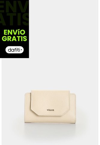 Billetera Bravo En Cuero Para Mujer Billetera Bravo En Cuero Para Mujer Blanco VÉLEZ Vélez
