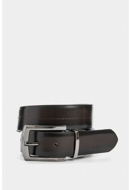 Cinturón Doble Faz Pert De Cuero Para Hombre Básico Combinado Cinturón Doble Faz Pert De Cuero Para Hombre Básico Combinado 44 VÉLEZ