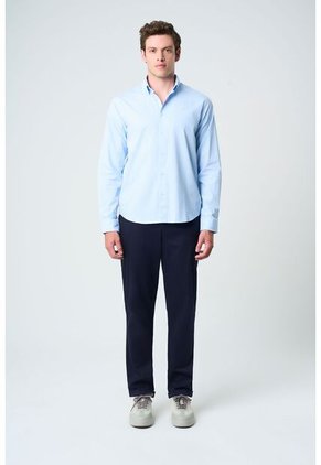 Camisa En Popelina Para Hombre Semifitted Camisa En Popelina Para Hombre Semifitted Azul Claro XL VÉLEZ