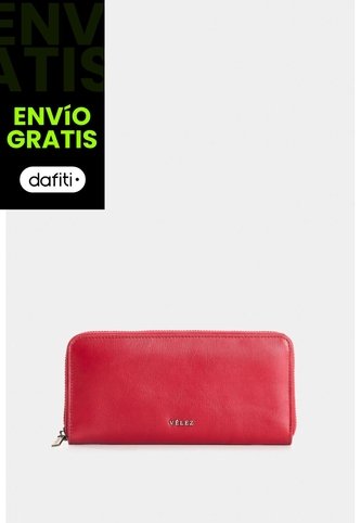 Porta Chequera De Cuero Para Mujer Angola Porta Chequera De Cuero Para Mujer Angola Rojo VÉLEZ Vélez