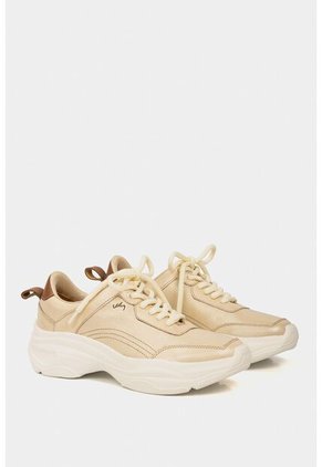 Tenis Plataforma Mori De Cuero Para Mujer Combinados Dorado Tenis Plataforma Mori De Cuero Para Mujer Combinados Dorado 37 Vélez