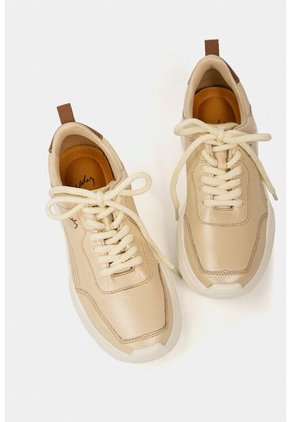 Tenis Plataforma Mori De Cuero Para Mujer Combinados Dorado Tenis Plataforma Mori De Cuero Para Mujer Combinados Dorado 37 Vélez