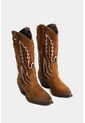 Botas Acuática De Cuero Carnaza Para Mujer Caña Bordada Botas Acuática De Cuero Carnaza Para Mujer Caña Bordada Miel 40 Vélez de Vélez