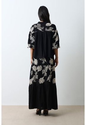 Falda Maxi Con Recogidos Para Mujer Bruma Falda Maxi Con Recogidos Para Mujer Bruma Negro 12 VÉLEZ