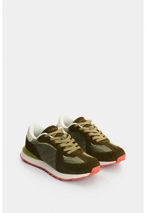 Tenis De Cuero Gamuzado Y Textil Para Hombre Boreal 2 Tenis De Cuero Gamuzado Y Textil Para Hombre Boreal 2 Verde 40 VÉLEZ