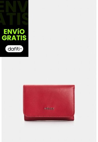 Billetera De Cuero Para Mujer Pequeña 2 Billetera De Cuero Para Mujer Pequeña 2 Rojo VÉLEZ Vélez