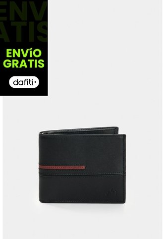 Billetera En Cuero Para Hombre Inserto 2 Billetera En Cuero Para Hombre Inserto 2 Negro VÉLEZ Vélez