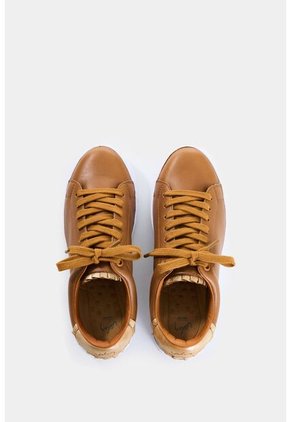 Tenis Casual De Cuero Combinados Tenis Casual De Cuero Combinados Miel 40 VÉLEZ