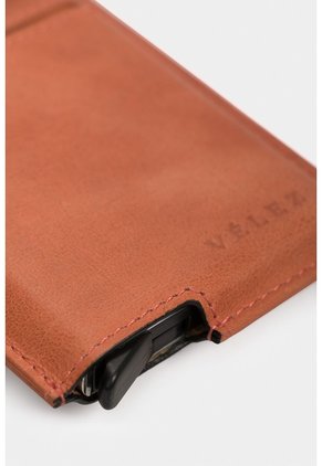 Porta Documentos De Cuero Miniwallet Porta Documentos De Cuero Miniwallet Naranja VÉLEZ