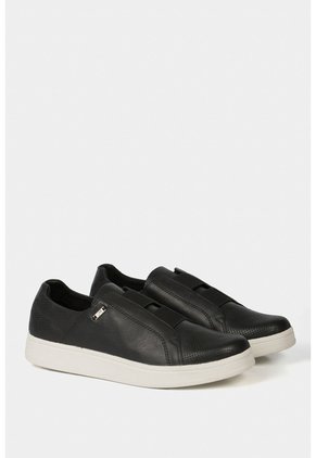 Mocasines Plataforma De Cuero Grabado Mocasines Plataforma De Cuero Grabado Negro 36 VÉLEZ
