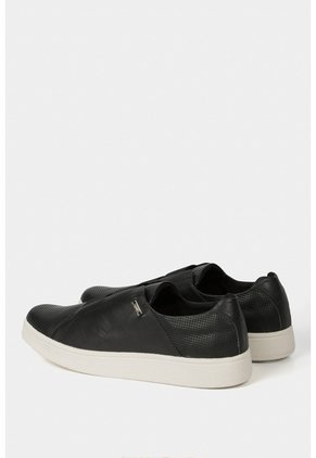 Mocasines Plataforma De Cuero Grabado Mocasines Plataforma De Cuero Grabado Negro 36 VÉLEZ