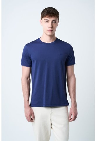 Camiseta Micropima Arizona Para Hombre Semi Ajustada Camiseta Micropima Arizona Para Hombre Semi Ajustada Azul Oscuro S VÉLEZ Vélez